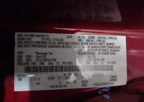 2013 Ford Focus Se from USA, damaged, VIN 1FADP3F26DL352694